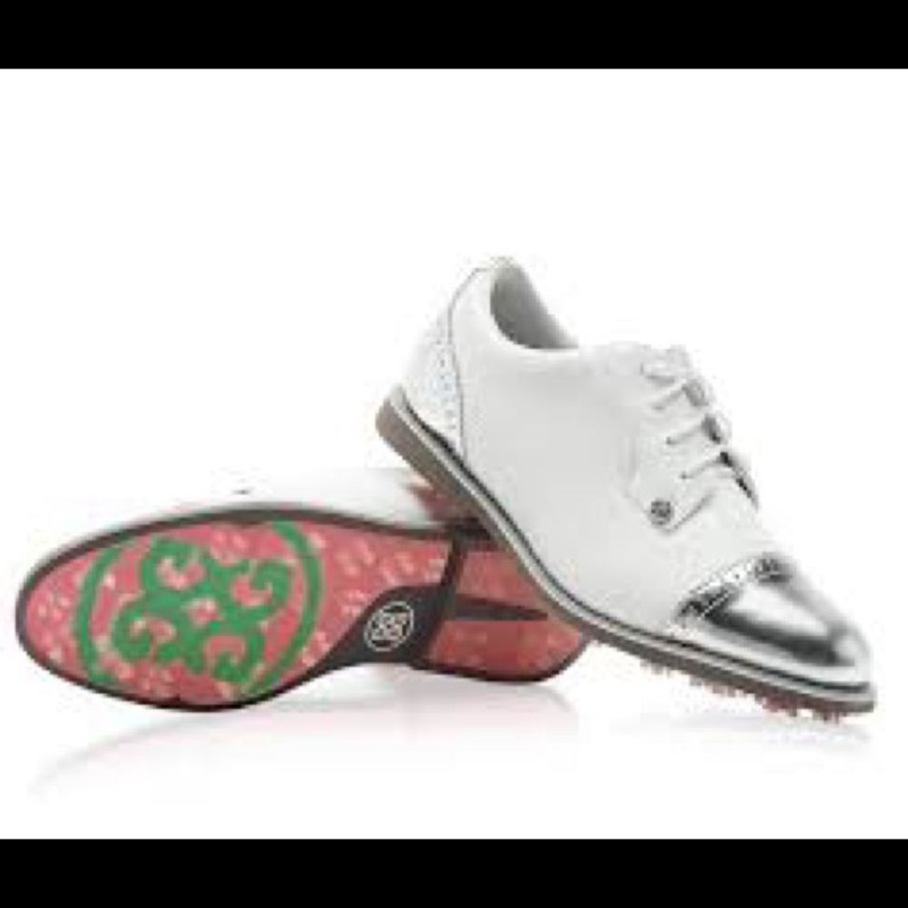 ❌SOLD❌G/fore gallivanter golf shoes women white/S Oxford - Picture 1 of 12